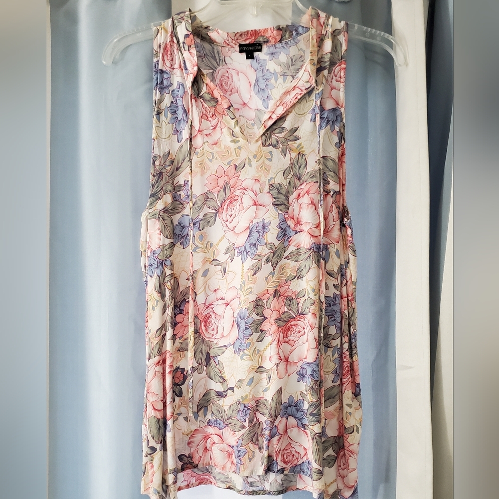 Floral Pastel Sleeveless Top